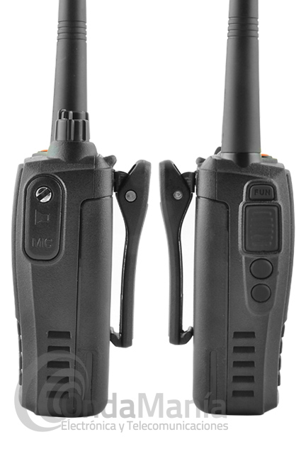 Emisora walkie talkie para caza TeCom-IPX5 VHF ó UHF. Homologada