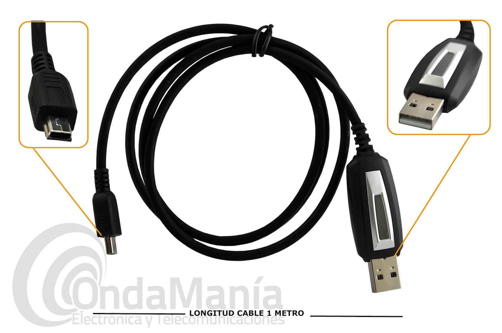 CABLE DE PROGRAMACION USB LUTHOR TLUSB106 COMPATIBLE CON EL TLM