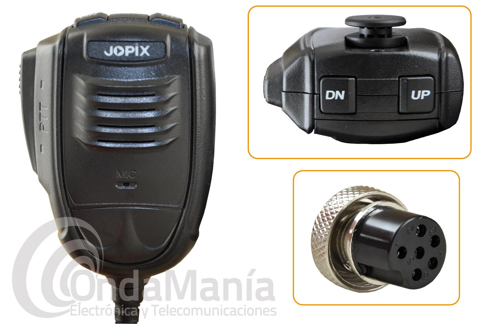 Jopix GS-60 Emisora móvil CB-27 AM-FM multinormas multifunción 12/2