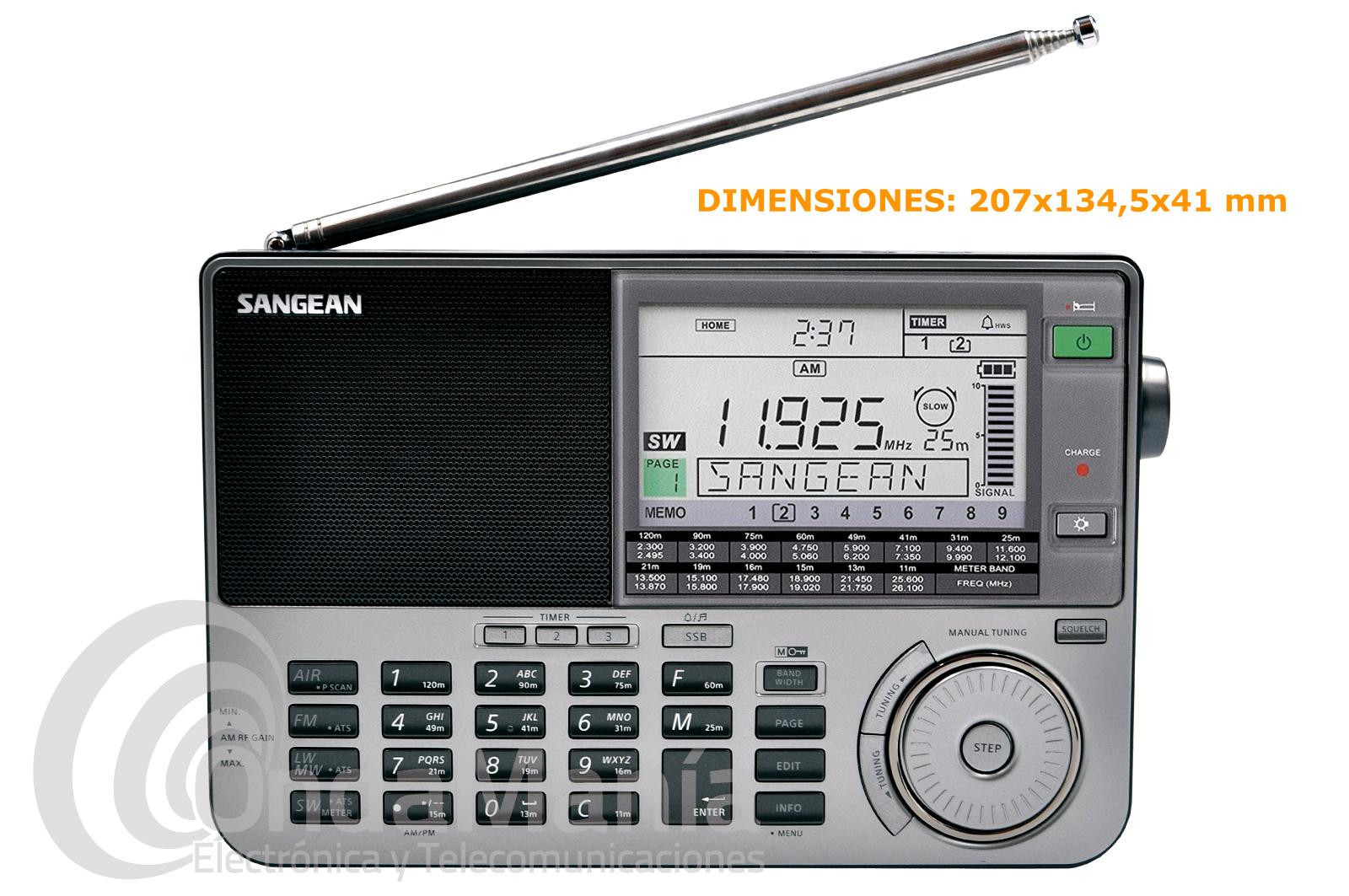 Sangean ATS-909X2 La radio multibanda definitiva FM/SW/MW/LW/Air y Sangean  DAR-101 grabadora digital MP3 de grado profesional (negro)