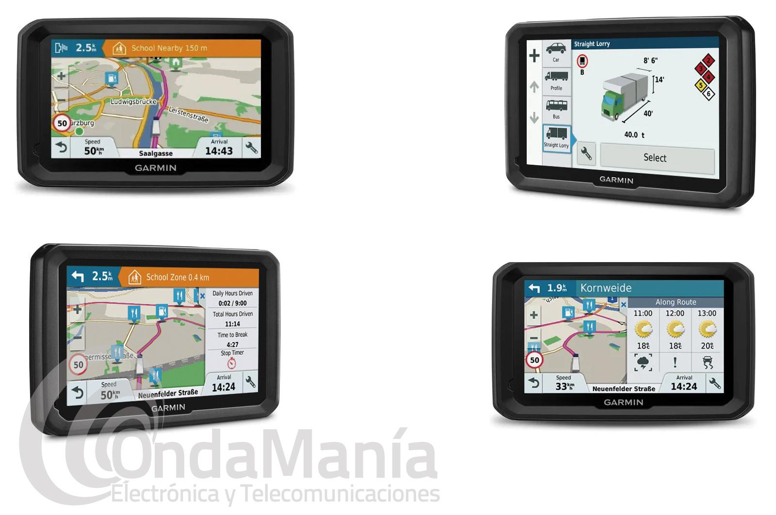 Navegador GPS Garmin para Camiones - Garmin Delz 580 Europe LMT-D