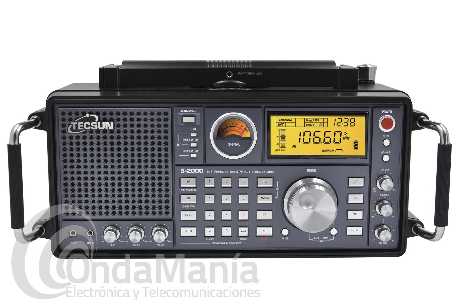 TECSUN Radio Multibanda PL-680 FM/MW/LW/SW SSB 2000 Memorias Y BANDA AEREA