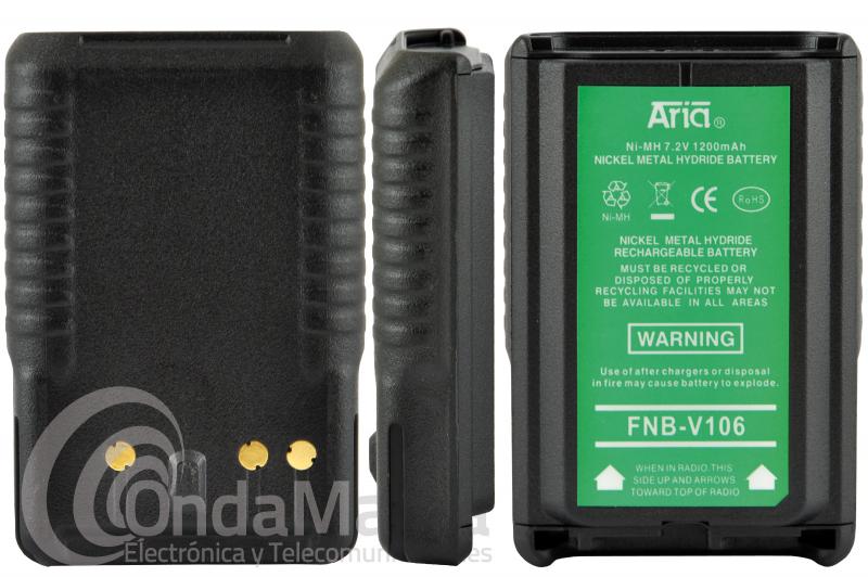 Batterie Li-Ion Yaesu SBR-39Li (ex. SBR12-LI) FTA750L FTA550L FTA550AA  FTA450L