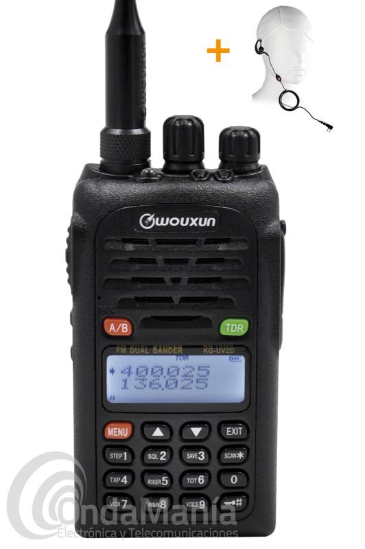 RADIO PMR RECEPTOR UHF 400-470 MHz AURICULARES WALKIE TALKIE